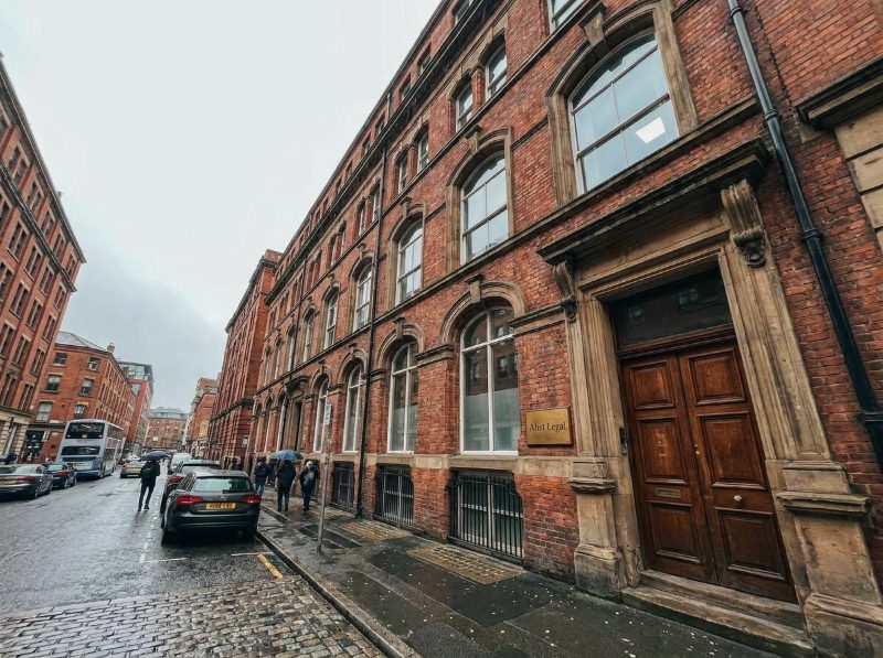 Arist Legal solicitors office exterior in Manchester city centre